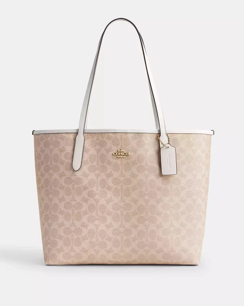 Coach City Tote Bag In Signature Canvas
